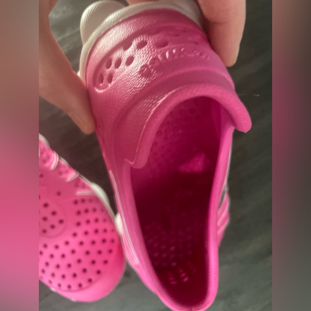 Only Worn 5 mins Pink K Swiss Slip-On Rubber Vertical
Tubes Shoes Women's Sz10 - Picture 8 of 9